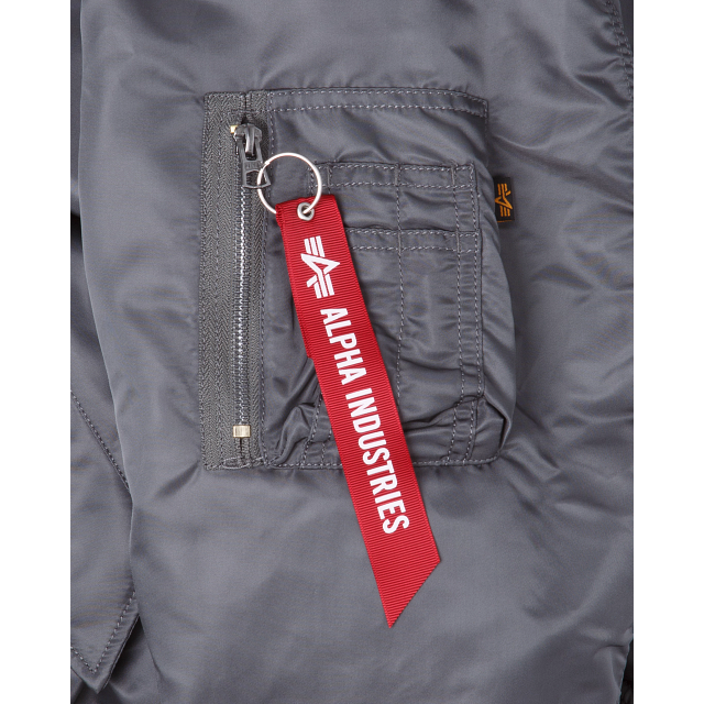 Alpha Industries X Las Vegas Raiders Gray MA-1 Bomber Jacket