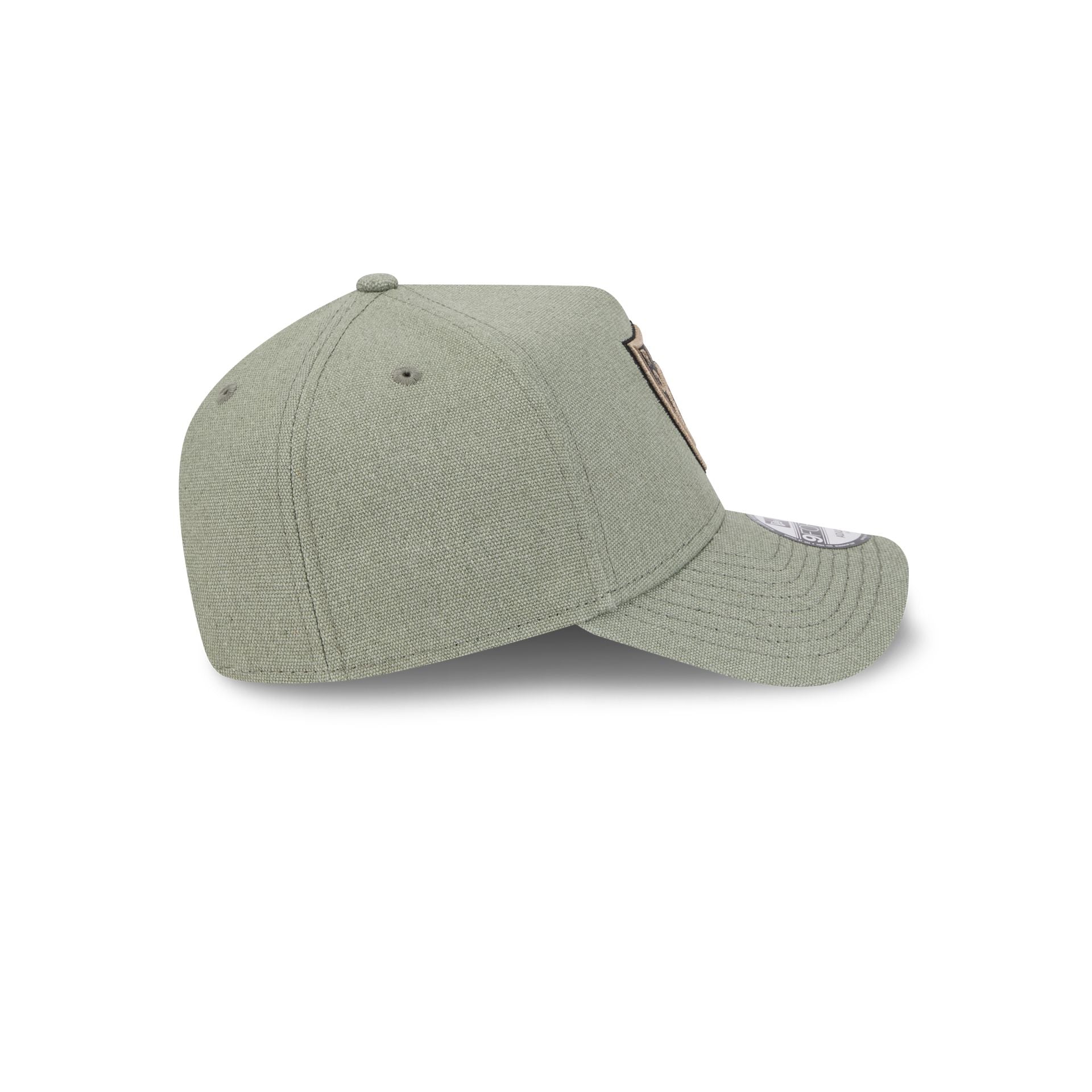 Las Vegas Raiders Logo Essentials Olive 9FORTY A-Frame Snapback Hat