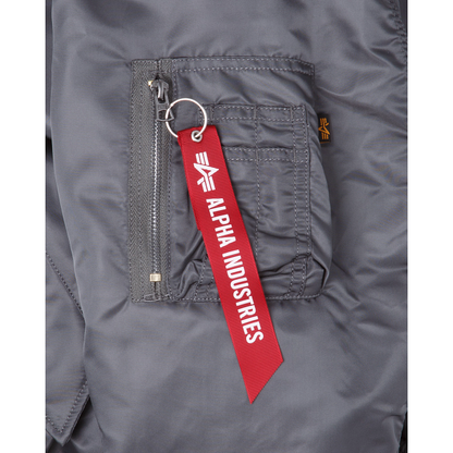 Alpha Industries X Las Vegas Raiders Gray MA-1 Bomber Jacket