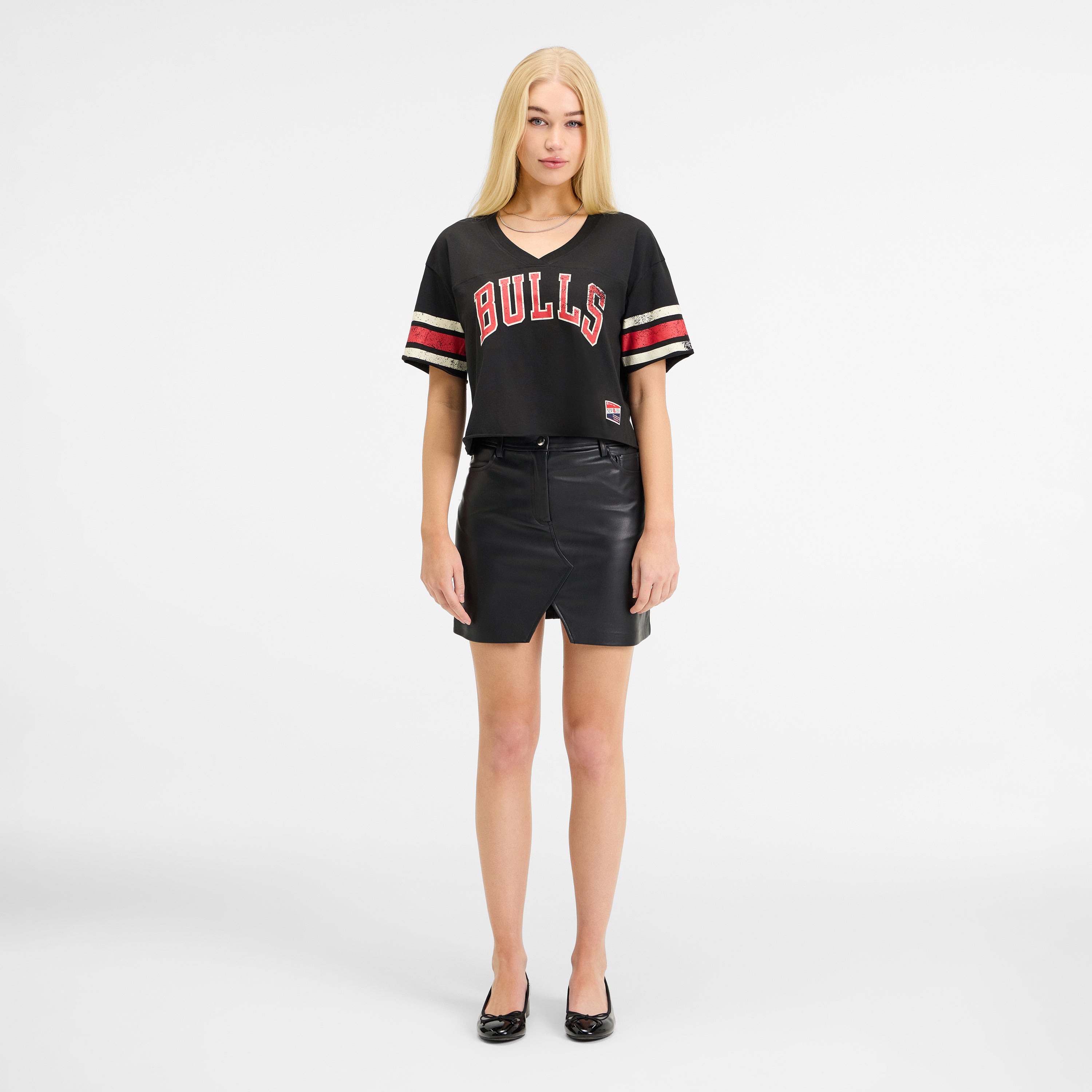Las Vegas Raiders Throwback Cropped Women's T-Shirt