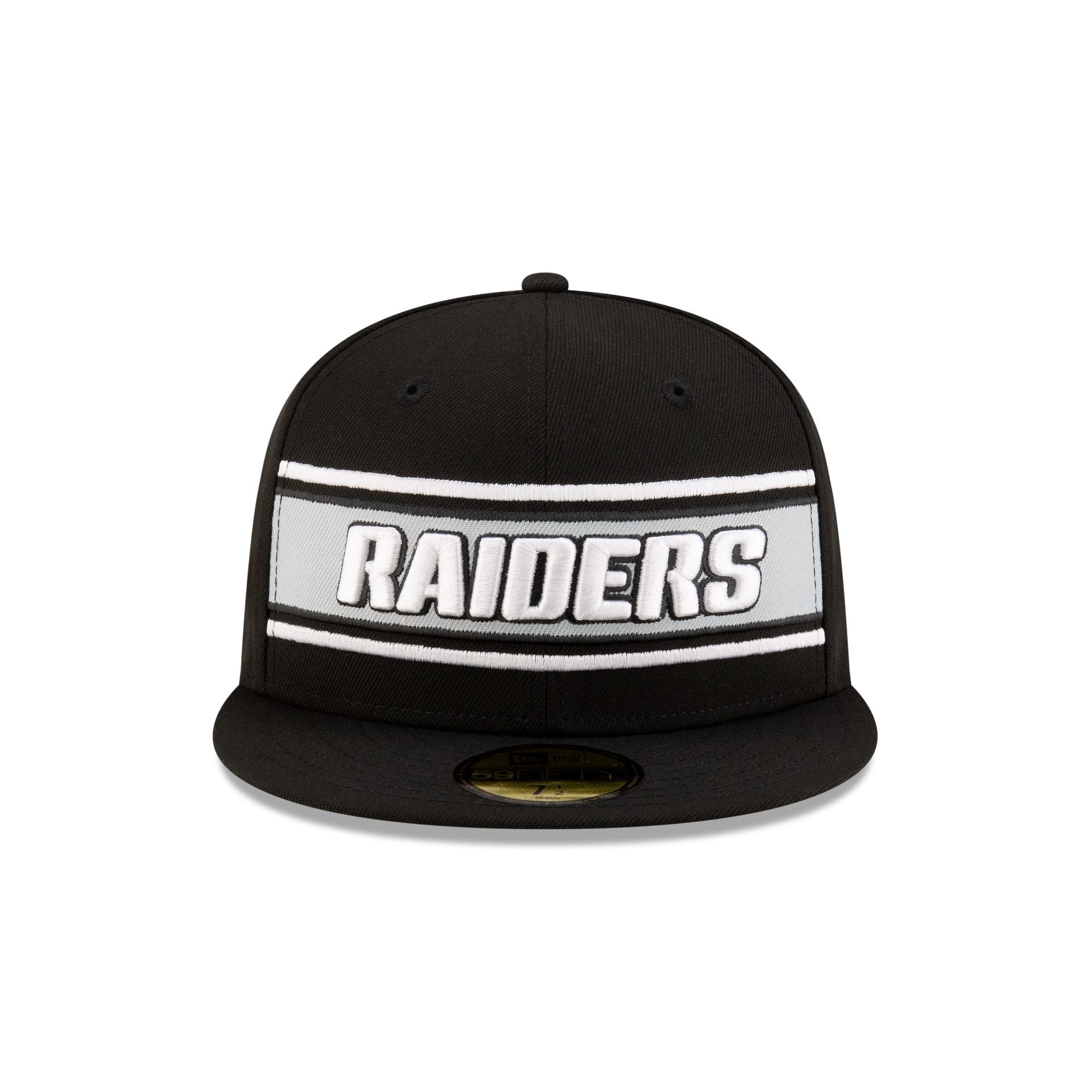 Las Vegas Raiders 2024 Sideline Black 59FIFTY Fitted Hat