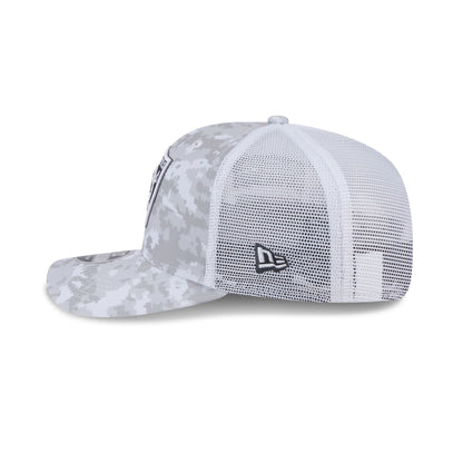 Las Vegas Raiders 2024 Salute to Service 9SEVENTY Trucker Hat