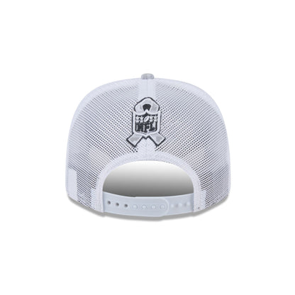 Las Vegas Raiders 2024 Salute to Service 9SEVENTY Trucker Hat