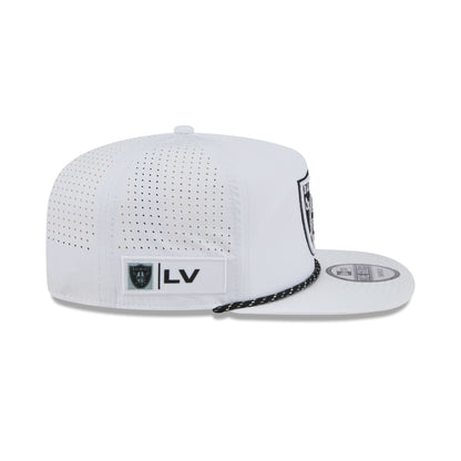 Las Vegas Raiders Optic White Performance Rope Golfer Hat