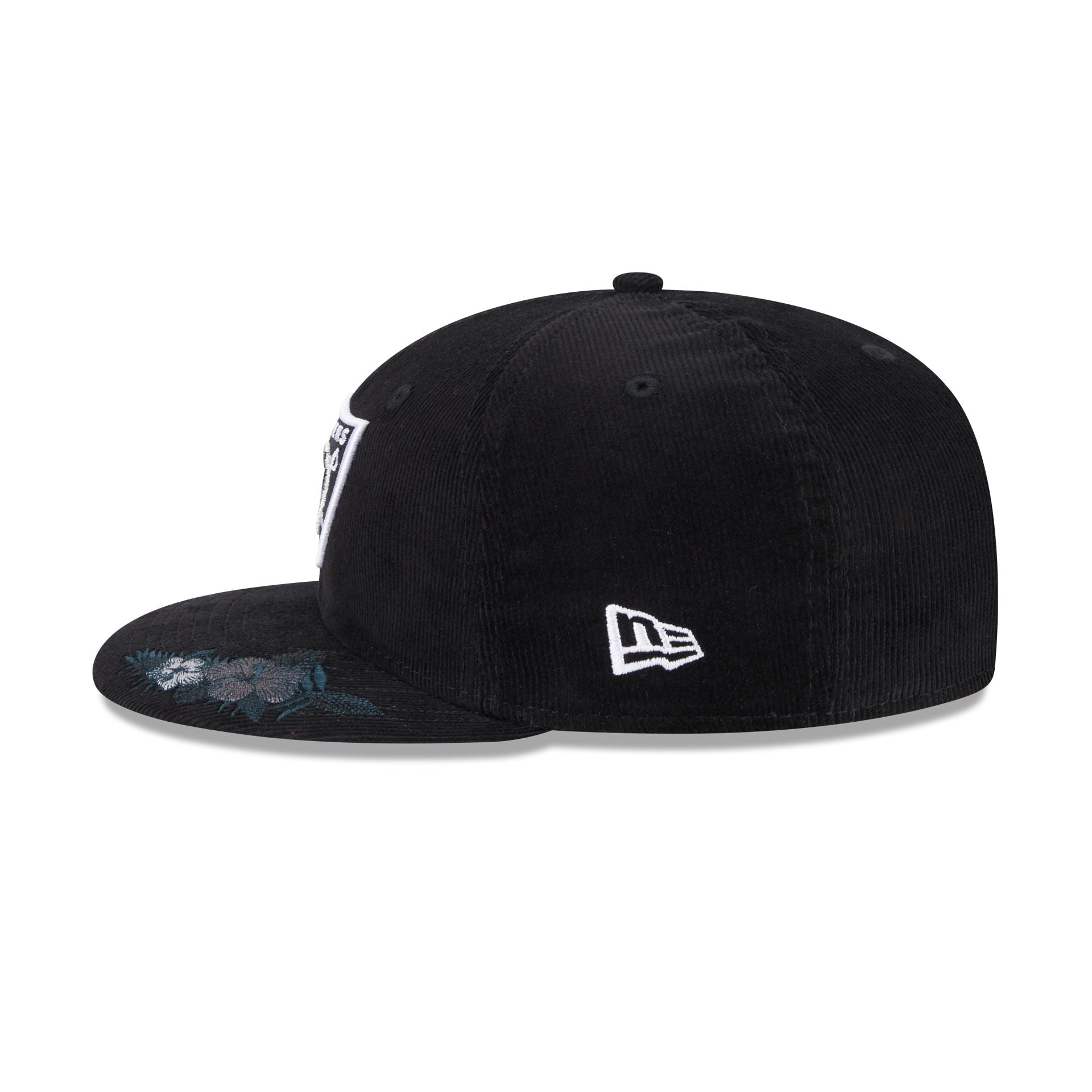 Just Caps Floral Corduroy Las Vegas Raiders 59FIFTY Fitted Hat