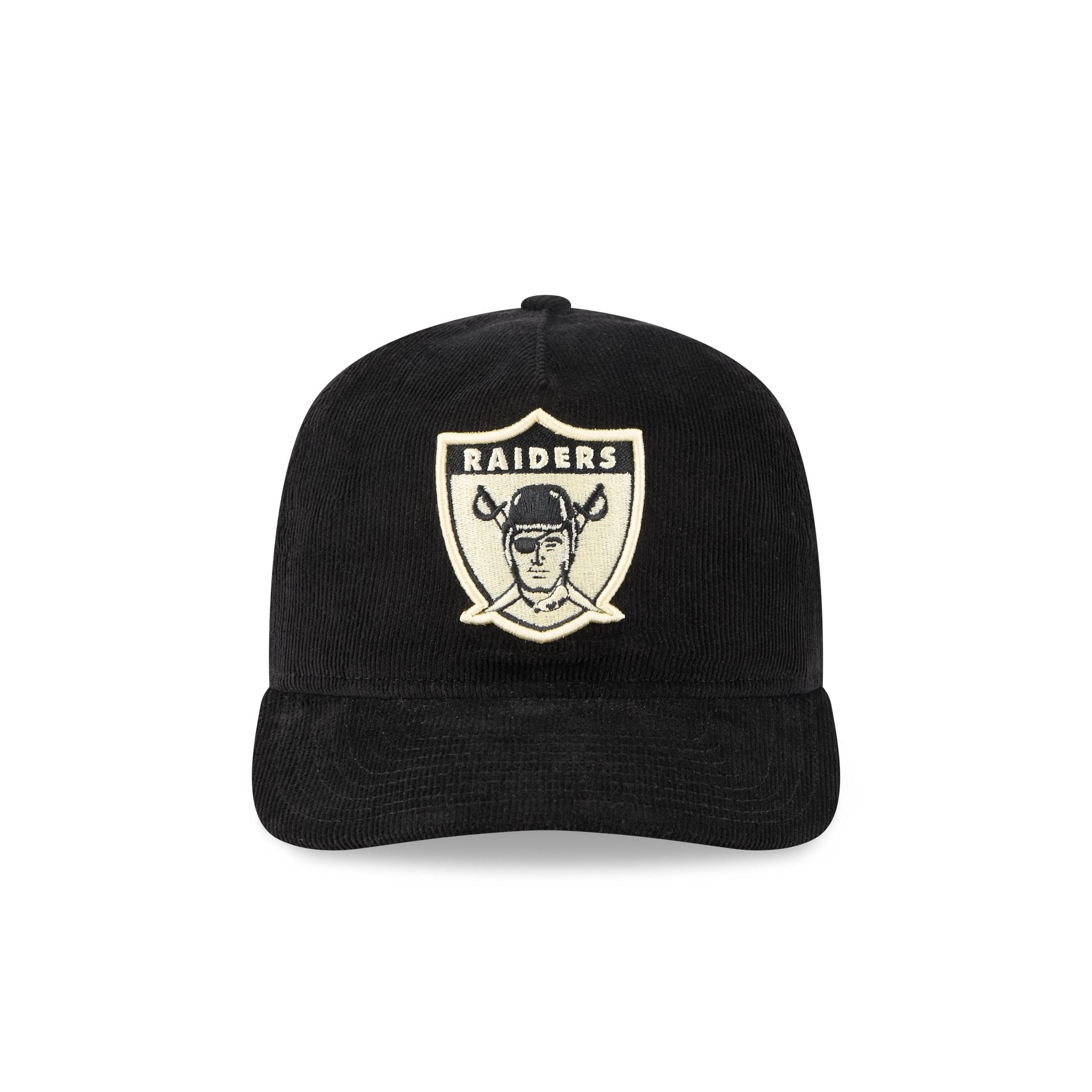Las Vegas Raiders Nostalgic Black Corduroy 19TWENTY Adjustable Hat