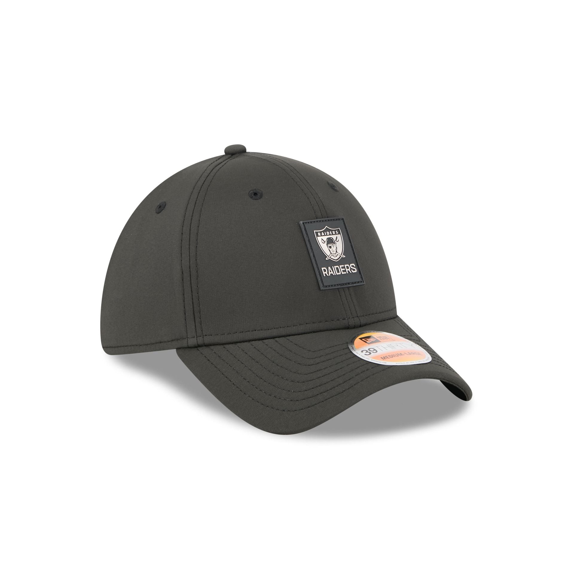 Las Vegas Raiders 2025 Sideline Hot Weather Historic 39THIRTY Stretch Fit Hat