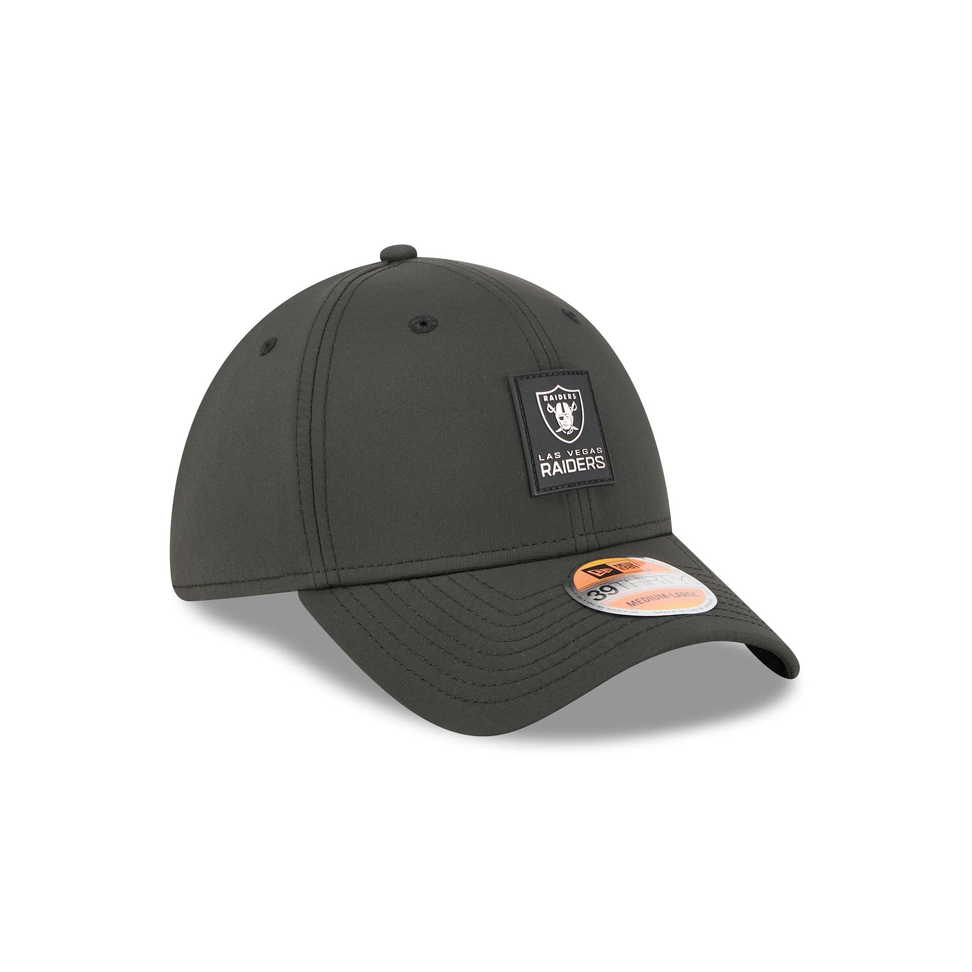 Las Vegas Raiders 2025 Sideline Hot Weather 39THIRTY Stretch Fit Hat