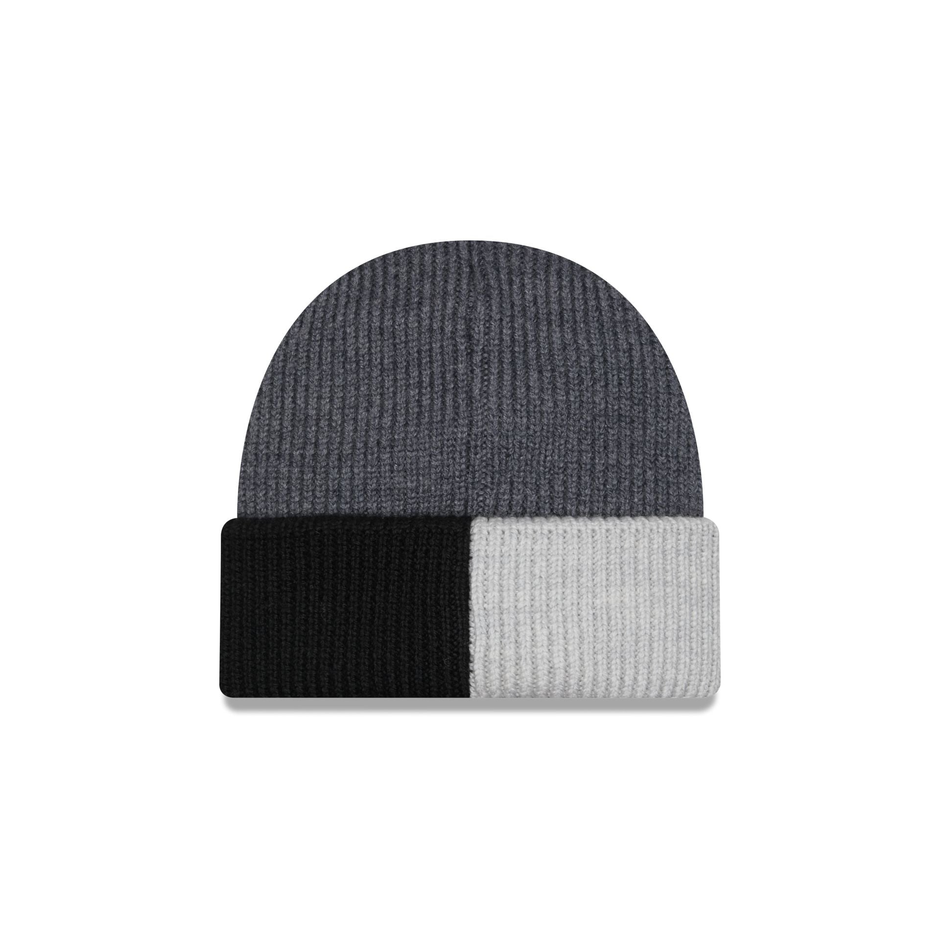 Las Vegas Raiders Merino Wool Color Block Cuff Knit Hat